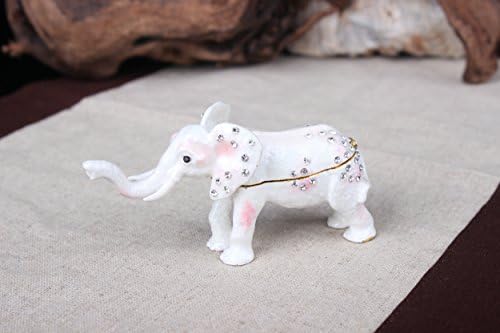 Znewlook פילים דקורטיביים תכשיטים חיה קופסת פיל מלאכת מלאכה קישוט