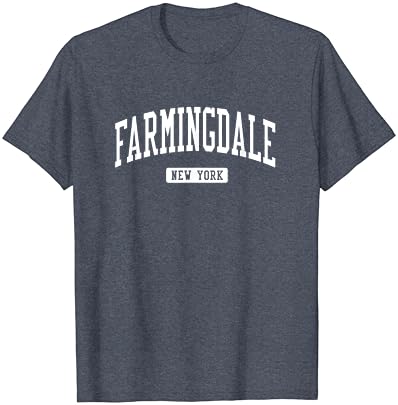 Farmingdale New York Ny Ny Vintage Stallic Sports Shirt חולצת טריקו