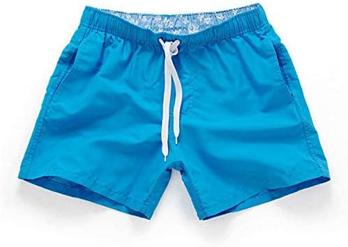 רץ מכנסיים קצרים לגברים בצבע טהור עבודת גלישה בחוף מכנסי ספורט מזדמנים מכנסי כושר מכנסי קיץ אתלטים