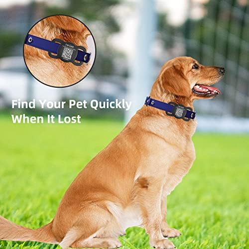 מחזיק תגי אוויר של צווארון כלבים עם קוד QR קוד זיהוי PET, בעל תגי אוויר מגן ופרופיל מקוון של PET עבור צווארון