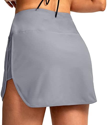 חצאית שחייה לנשים עם בטנה פנימית במותן גבוה חצאית חצאית חצאית ביקיני לנשים צדדיות ביקיני בביקיני