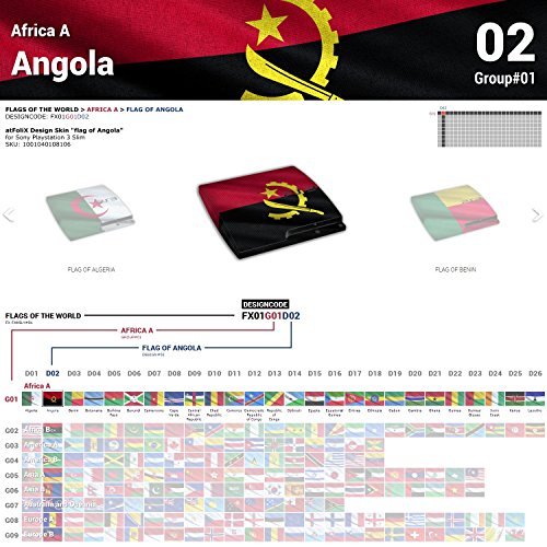 סוני פלייסטיישן 3 דק עיצוב עור דגל של אנגולה מדבקות מדבקת עבור פלייסטיישן 3 דק