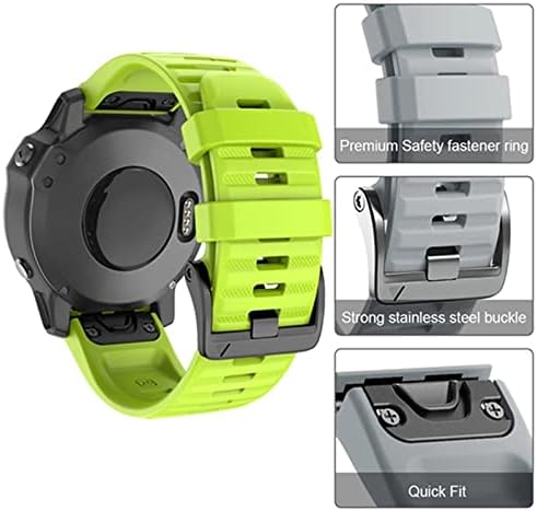 Vevel 22 26 ממ שעון סיליקון רצועת כף היד רשמית עבור Garmin Fenix ​​5 5x 5Splus 3 HR 6X 6 Pro Watch
