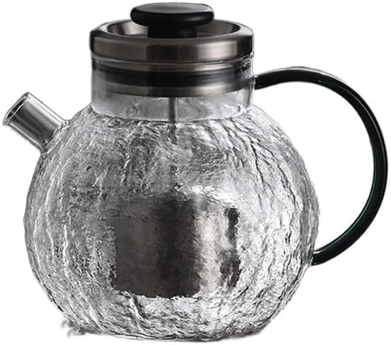 קומקום זכוכית עמיד לטמפרטורה גבוהה עם פילטר ומנוף הפרדת תה בעלת קיבולת גדולה 耐 高温 玻璃 泡 茶壶 带 过滤 大 容量