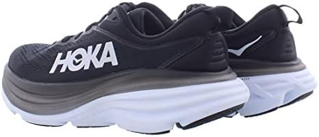 HOKA ONE ONE BONDI 8 נעלי נשים בגודל 7.5, צבע: שחור/לבן/שחור