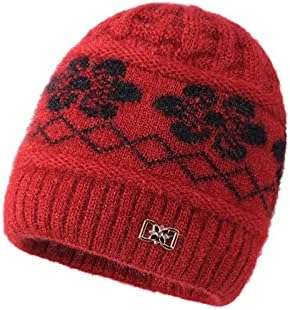 נשים כובעי חורף נוח אדום לסרוג גברים סרוג ילדה מכללת לסרוג כובע חם חורף כובע לנשים קר מזג אוויר