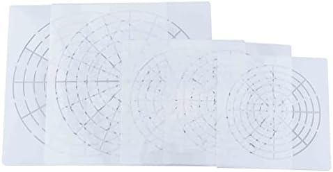 5 יחידות לשימוש חוזר המנדלה מנקדים סטנסילים יעד ציור כלי 8+12+16 קטע סט תבנית קורי עכביש לציור