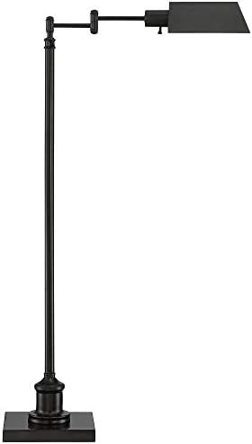 ריג 'נסי היל ג' נסון מודרני מסורתי מתכוונן מרקחת מנורת רצפה עומד בסיס נדנדה זרוע 54 גבוה כהה ברונזה