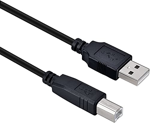 Digitmon 3 מטרים במהירות גבוהה USB 2.0 כבל מדפסת A ל- B לאח MFC-7860DW