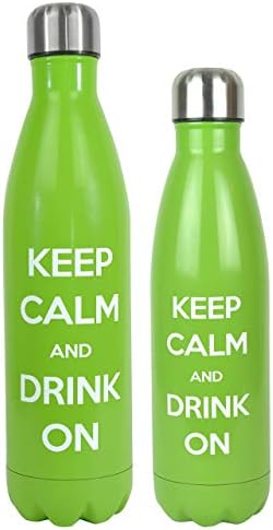 מיטב נירוסטה קיר כפול ואקום מבודד, בקבוק מים לשימוש חוזר בצורת קולה, פה צר ו- BPA חינם - שמור