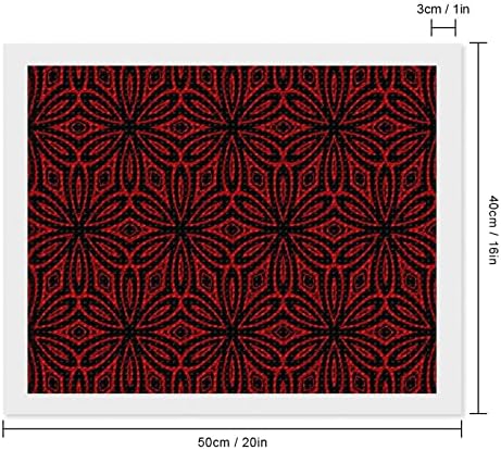אדום גיאומטרי בנדנה הדפסת יהלומי ציור ערכות 5 ד תרגיל מלא ריינסטון אמנויות קיר תפאורה למבוגרים 16