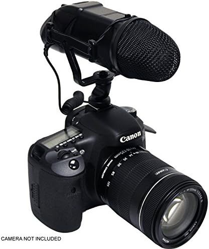 מיקרופון מקצועי של NC דיגיטלי עבור Canon EOS 5D Mark III עם מאף רוח חתול מת למערכות יוקרתיות