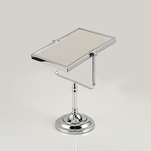 ניאוצ ' י מלבני דו צדדי איפור מראה / שולחן עבודה מתכת מראת איפור / מגדלת יופי מראה