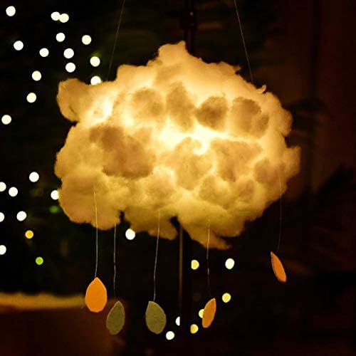 אורברי עשה זאת בעצמך כותנה ענן אור, יצירתי בעבודת יד ענן מנורת צף עננים לילה אור עבור תינוק ילדים שינה קישוט חג