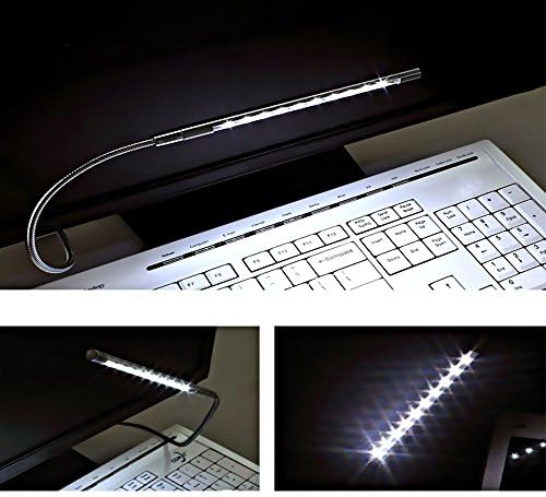 Jklcom USB LED תאורת 10 LED מגע LED מנורה USB מנורת אור עם חיישן מגע גוונוז מתכוונן USB LED LED אור קריאה למחשבים
