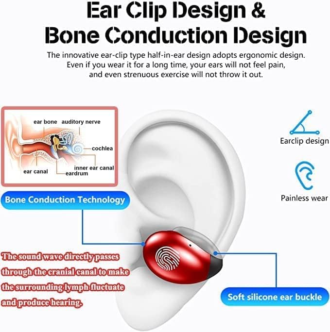 אוזניות אלחוטיות של אוזן אוזניות עצם אוזניות Bluetooth 5.3 אוזניות אוזניות ספורט עם 2200mAh
