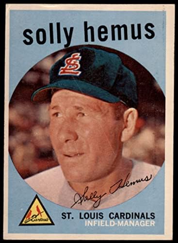 1959 Topps 527 Solly Hemus St. Louis Cardinals Ex/MT קרדינלים
