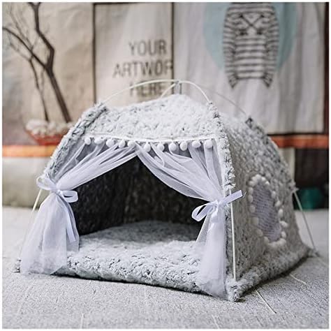 מתוק נסיכת חתול מיטת את כללי מפנק ערסל עם רצפות מתקפל חתול אוהל כלב בית מיטה לחיות מחמד סל כרית