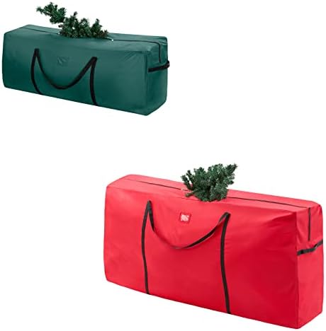 שקית אחסון עץ חג המולד מתאימה עד 9 רגל, חבילה עם שקית אחסון עץ חג המולד מתאימה עד 7.5 רגל