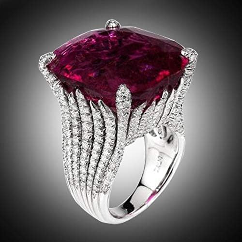 נשים זירקוניה מבטאים טבעת טבעי רובי אירוסין טבעת נוצר אינסופי אלמנטים טבעת