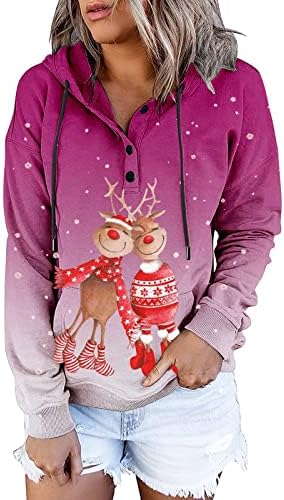 אמא חולצות לנשים חג המולד הדפסת שרוך בסוודרים סלעית קלאסי יולדות נשים נים בסוודרים