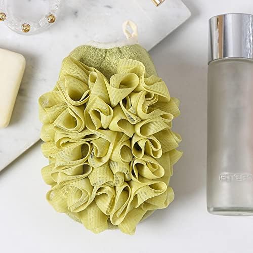 BTWRG אמבטיה פרחים מגבת מגבת כפולה שימוש לשפשף מוצרי טיפוח אמבטיה רכה כפפות אמבטיה רכות ידידותיות לאמבטיה
