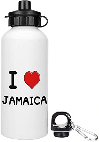 Azeeda 600ml 'I Love Jamaica' בקבוק מים / שתייה לשימוש חוזר