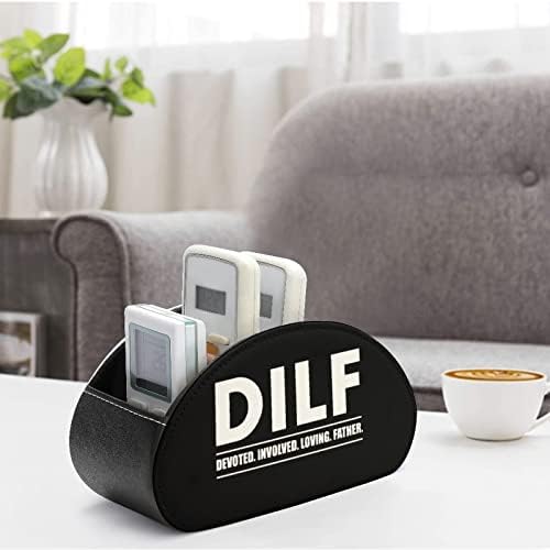 DILF מסור מעורב באהב האב האוהב מחזיק בשלט רחוק/קאדי/קופסה/מגש עם 5 תאים מארגן עור PU עם דפוס מודפס חמוד