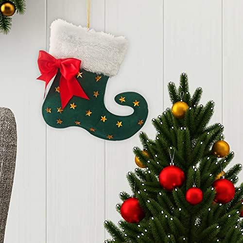 חנות חנות קישוטי חג המולד מגפי חג המולד תלויים קישוט קיר ארוג קיר קישוט תלוי קיר תלוי מלאכות פשוט
