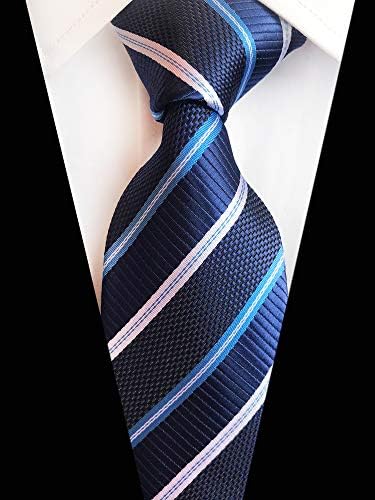 פסים עניבות לגברים בני טרנדי רפ גרפי ארוג משי פורמליות עסקי עניבה