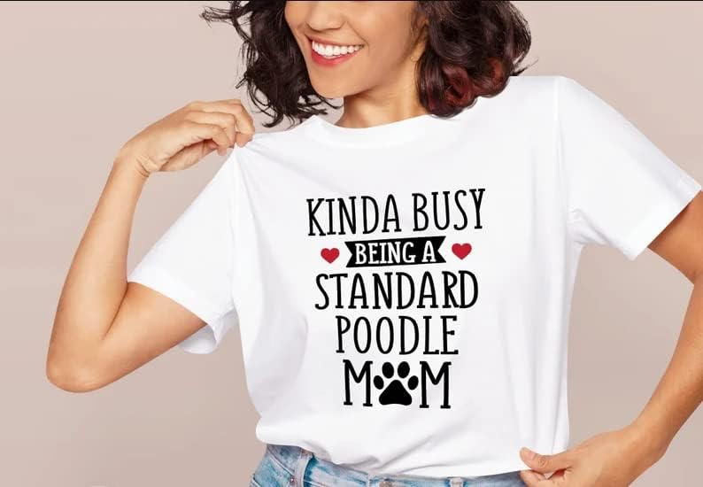 מצחיק די עסוק להיות סטנדרטי פודל אמא חולצה, פודל מאהב חולצה מתנה לאמא