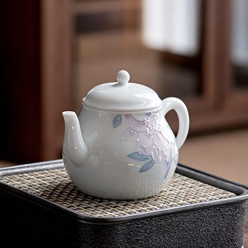 קומקום משרדי חריטה בעבודת יד שושן חרסינה קומקום סיר יחיד קונג פו יצרנית תה קרמיקה סט קומקום