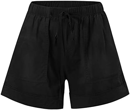 מכנסיים קצרים קלים משקל קלים מותניים אלסטיים שרוך מכנסיים קצרים נוחים מכנסי טרנינג קיץ מזדמנים