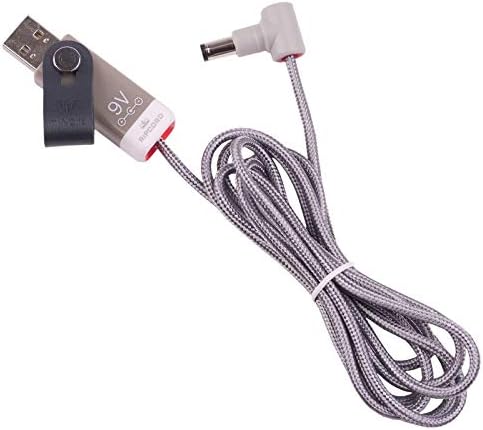 Myvolts Ripcord USB עד 9V DC DC Power Cable תואם ל- MXR M75, M80, M282, M76 Effects Depal