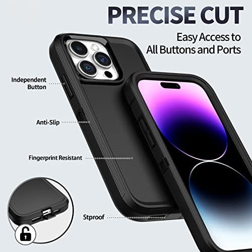 מגן iPhone 14 Pro Max Case עם נרתיק קליפ חגורה בגודל 6.7 אינץ