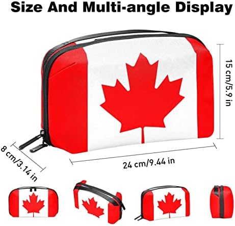 קנדה דגל מייפל עלים אלקטרוניקה ארגונית, כבל כבל אחסון תיק עמיד למים עבור בית נסיעה, אביזרים אלקטרוניים מקרה עבור