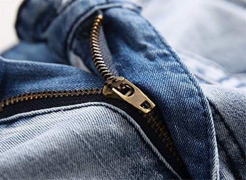 אנדונגנוול גברים במצוקה אופנוען ג 'ינס דק נמתח מכנסי ג' ינס קרועים סקיני נהרס אופנה למתוח ג ' ינס
