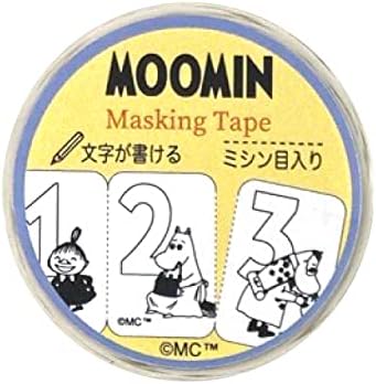 Gakken STA: קלטת מיסוך מלא של Moomin, רוחב 1.2 אינץ 'x 16.4 רגל, חותמת מחוררת M05408