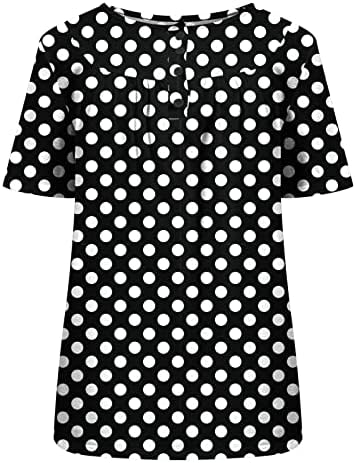 צמרות טוניקה מודפסות לנשים שורשיות מחבירות חולצות בטן שרוול קצר מזדמן חולצות כושר רופפות חולצות חולצת טשטינג
