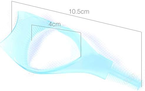 ליפפר ריסים מסרק איפור 3 ב 1 כלי מוליך מסקרה כלי ריסים מסרק מסלולי מברשת תלתל כלים קוסמטיים כחולים