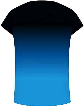 חולצות 4 ביולי נשים דגל אמריקאי הדפסת חולצה מזדמנת חולצה שרוול קצר חולצה חולצה טרנדית פטריוטית קיץ