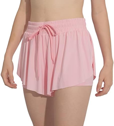 מכנסיים קצרים זורמים של פרפרים לנשים לקיץ חצאית חמודה חמודה מכנסיים קצרים אימון אתלטי ריצה מכנסי