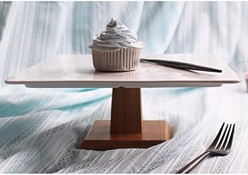 ניזאם קרמיקה עוגת סטנד כיכר קינוח תצוגת מגש עץ הכן מאפה דקור מחזיק עבור תינוק מקלחת חתונה יום הולדת