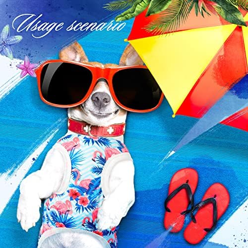 6 חבילה כלב חולצות קיץ בגדים לכלבים חמוד פלמינגו הוואי לחיות מחמד כלב חולצה תלבושות חולצות לנשימה שרוולים