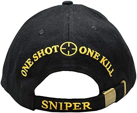 ירייה אחת אחת להרוג צלף צבא ארצות הברית כובע 3 כובע רקום 4-11-ג שחור