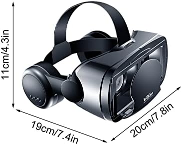 ד7695 ב אוזניות עבור אנדרואיד טלפונים 3 ד מציאות וירטואלית משקפיים עם אוזניות אלחוטיות משקפי