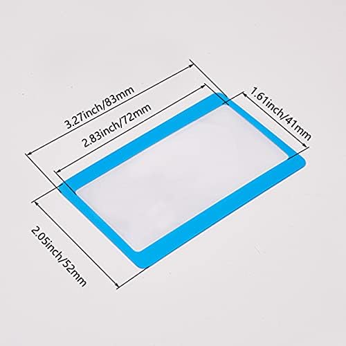 דפים זכוכית מגדלת כרטיס אשראי גודל 3 פעמים הגדלה כלי שמש פרויקטים כיס עדשת גיליון לקריאה קטן הדפסת מפת ספר נמוך