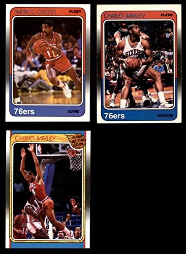 1988-89 Fleer Philadelphia 76ers קבוצת פילדלפיה 76ers nm/mt 76ers