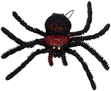 Bootoyard Halloween Spide Spider TPR סופר נמתח בדיחות מעשיות אבזרים עכביש גומי ריאליסטי לקשירת קישוט ליל כל