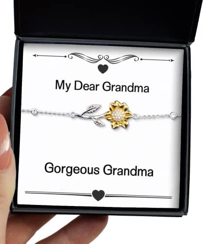 מתנות סבתות מבריקות, סבתא מדהימה, צמיד חמניות מפואר לסבתא מנכדה